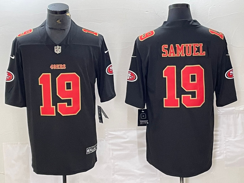 Men's San Francisco 49ers Deebo Samuel #19 Black Jersey